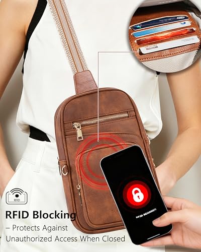 Sling Bag for Women,Anti Theft Crossbody Bag,RFID Travel Purse