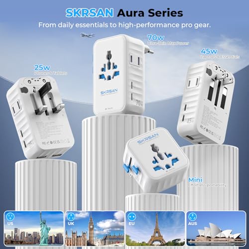 Aura Mini Global Plug 2 Pack, Pocket-Sized (Arctic White) - color: Arctic White