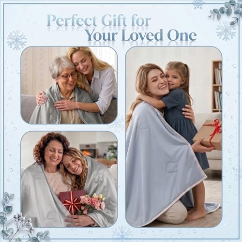 Cooling Throw Blanket for Hot Sleepers,Lightweight Summer Blanket(50"x70") - color: Light Grey, size: Throw(50" x 70")