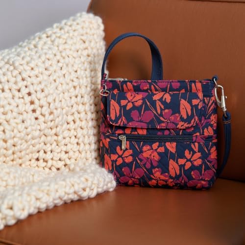 Travelon Anti-Theft Classic Mini Shoulder Bag - color: Painted Floral
