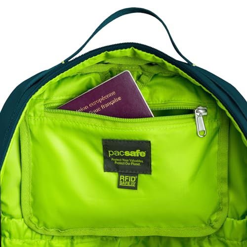 Pacsafe ECO 25L Anti Theft Backpack, Tidal Teal - color: Tidal Teal