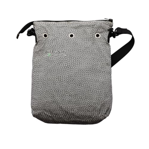 PurTraSafe Anti-Theft Crossbody Purse, UHMWPE & HPPE level V Material, Gray, Portable Key Lock Storage Purse for Travel, Camping, Pool, Beach, and More