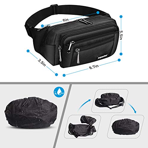 Oxpecker Waist Pack Bag, Black - color: black