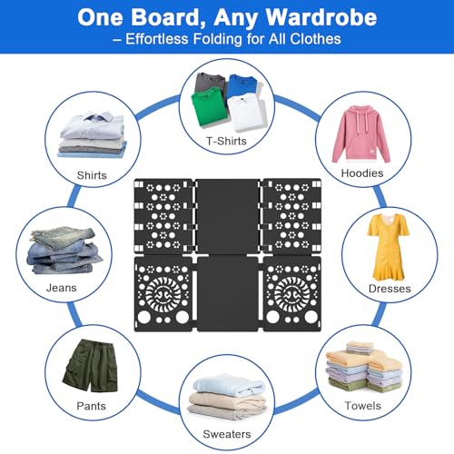 BoxLegend V3 Shirt Folder Board Tshirt Clothes Folding Board Durable Black - color: Black