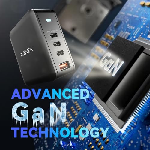 MINIX 165W USB C Charger, 140W PD 3.1 GaN Fast Charging Station for MacBook
