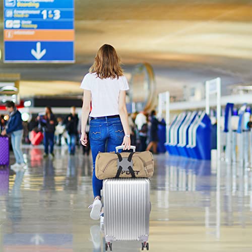 Bag Bungee for Luggage,Luggage Straps Bag Bungees for Add a Bag Easy to Travel Suitcase Elastic Strap Belt(Easy Version Grey - color: Easy Version Grey