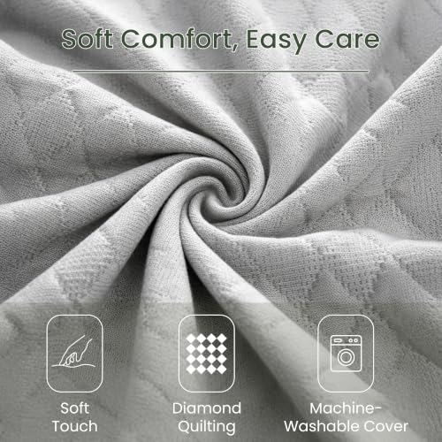Vekkia Travel Pillow, Portable Memory Foam Camping Pillow with Dual-Height - size: Large