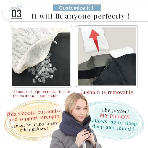 Riverland Travel Pillow Neck Strong Support Easy to Carry Compact - color: Olivegray