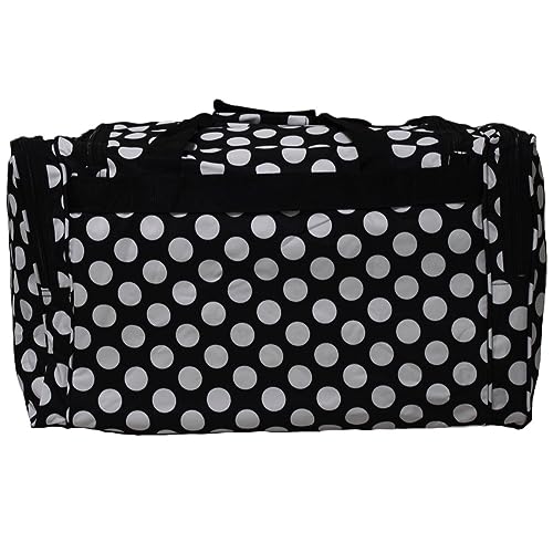 World Traveler 81T16-635 Duffle Bag, One Size, Black White Dot II - color: Black White Dot