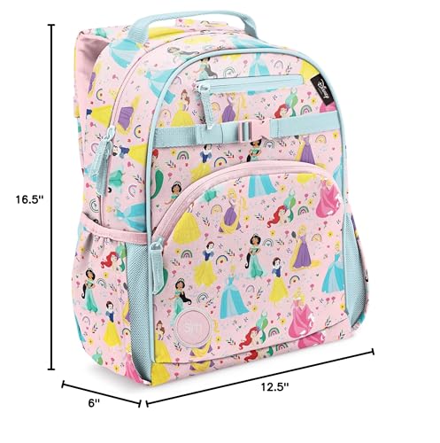 Simple Modern Disney Princess Kids Backpack for School, Girls, Boys | 18L - color: Disney: Princess Rainbows, style: Kids Large