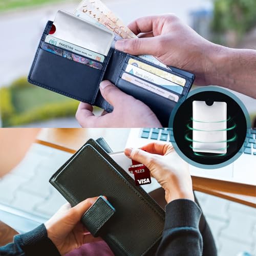 RFID Blocking Sleeves - 10 Regular + 1 Laser Color, Secure Credit & ID Card Holder, Identity Theft Protection