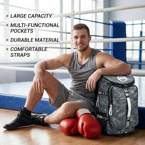 Gym Duffle Bag Backpack,4‑Way Waterproof with Shoe Compartment Travel Laptop - color: Silver