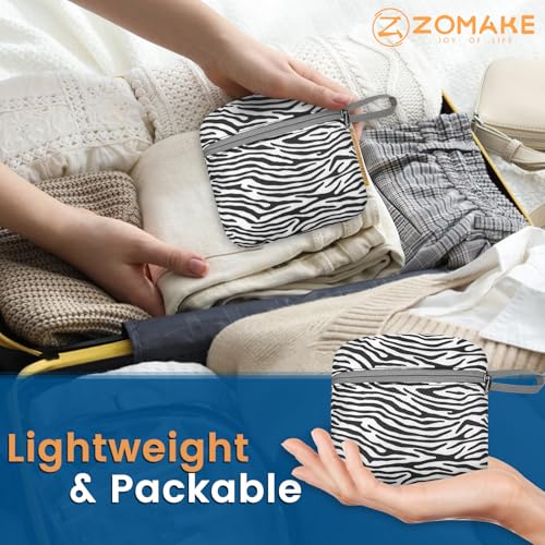 ZOMAKE Lightweight Packable Backpack 25L, Foldable Hiking Daypack - color: Zebra Print, size: 25L