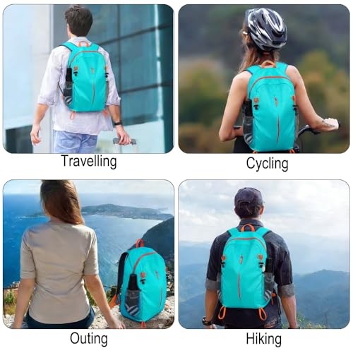 Hiking Daypack,Water Resistant Lightweight Packable Small Backpack for Travel Camping Mountaineering Outdoor for Women Men-Blue