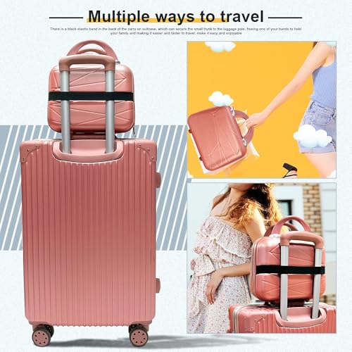 12 Inch Multi-Purpose Waterproof Hard Shell Makeup Case (Pink) - color: H003-Pink-12 Inch