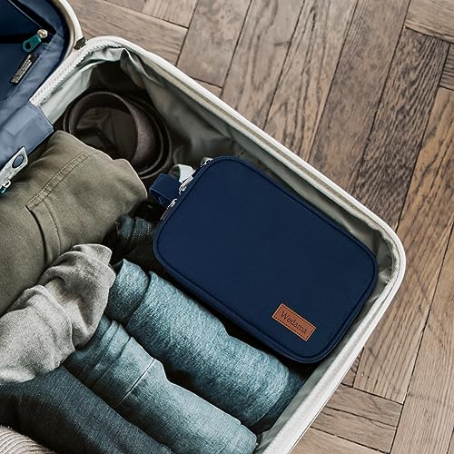 Wedama Toiletry Bag for Men, Handheld Travel Bag, Waterproof Toiletries, Thickened Polyester Dopp Kit, Toiletries Business Trips and Camping, Blue - color: Blue, size: Medium