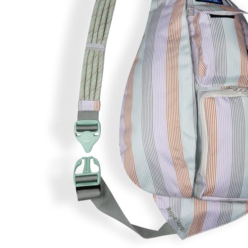 KAVU Rope Sling, Water-Resistant Crossbody Bag - color: Serene Stripe