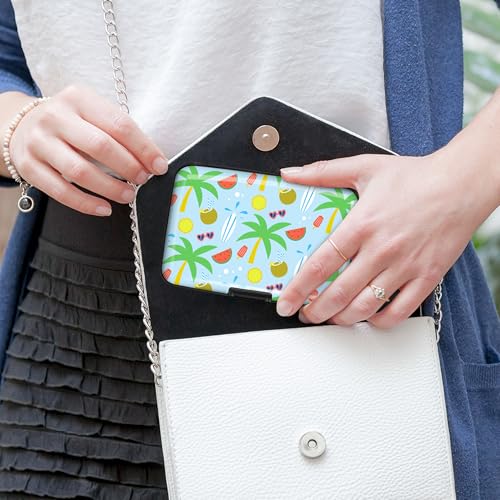 Mayski Credit Card Holder for Women RFID Blocking Wallet, Coconut Breeze - color: Coconut Breeze