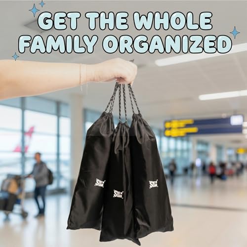 Airplane Seat Organizer to Clip onto Airplane Seat Pocket | Travel Essentials Accessory with Improved Universal Compatibility (15 x 9 Inches)