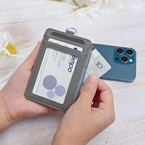 Slim Minimalist Faux Leather Front Pocket Credit Card Holder Wallet - color: D