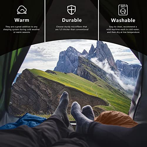 Mini Camping Blanket Lightweight Puffy Camp Blanket - color: Black, size: 39x55"