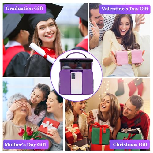 Dorm Room Essentials for College Students Girls Boys Guys, Shower Caddy - color: Purple
