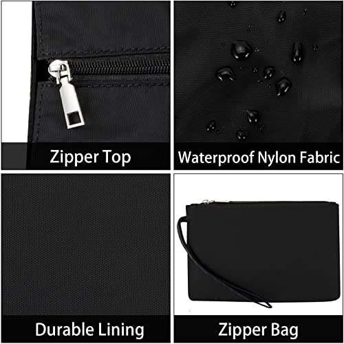 IBFUN Utility Tote Bag with 24 Pockets, Large Teacher Travel Tote for Women - color: A1-m-black, size: Medium