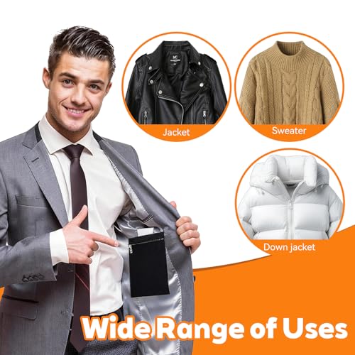 Sew-in Side Pocket, 2 Pack Zipper Coat Inside Pockets Sewing Drainage Pouch Travel Security Pocket Hidden Wallet for Travel Jacket, Shirt, Jacket, Robes, Hoodie, Sweater (Black 2pcs) - color: Black 2pcs
