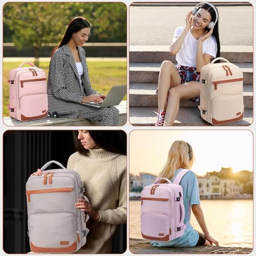 50L Travel Backpack, Flight Approved Carry On Laptop Backpack - color: Grey, size: X-Large