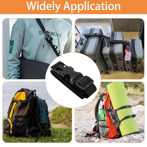 Luggage Straps for Suitcases, Fanny Pack Extender Strap Travel Straps to Connect Two Suitcases Adjustable Strap with Clips 2pcs, 1inch x 40Inch - size: 1inch × 40 Inch