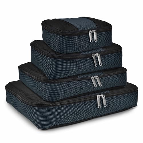 Travel Select Amsterdam Softside Expandable Luggage with Rolling Wheels, Navy, 8-Piece Set (15/21/25/29) with Packing Cubes - color: Navy, size: 8-Piece Set (15/21/25/29) with Packing Cubes