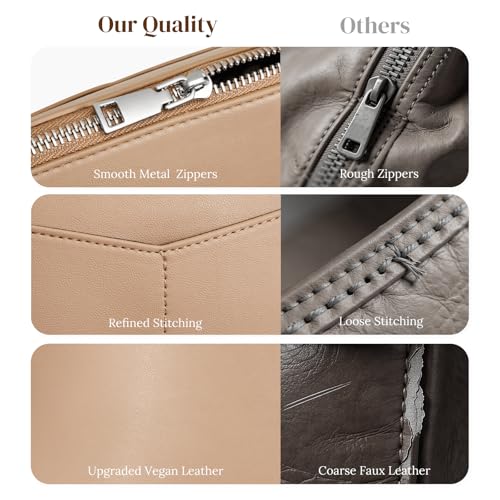 S-ZONE Small Crossbody Bags for Women Shoulder Purses Travel Everyday - color: Nude
