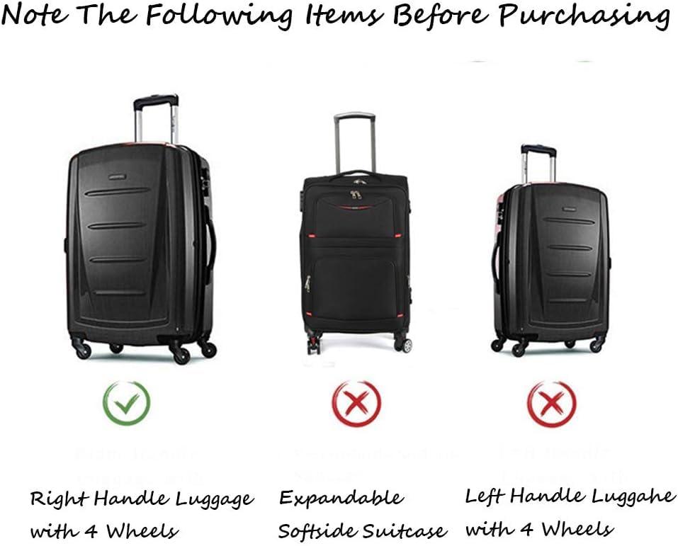30 Inch Luggage Cover for Suitcase Waterproof Dust-Proof Travel Sleeve - color: black, size: 30 inch