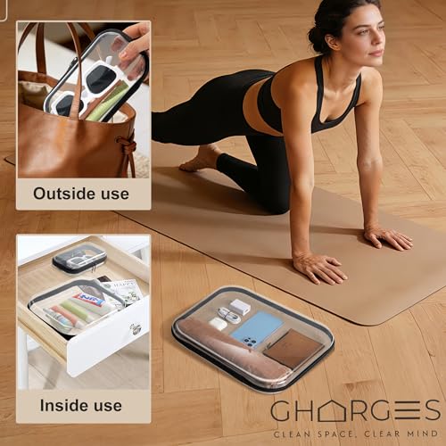 Clear Hard Shell Zipper Case 1.1mm Set S+M+L, Premium Plastic Hardshell Pouches and Storage Boxes for Clothes, Toys, Makeup, Toiletry & Travel, Zip Up Organizer Bags and Packing Cubes.