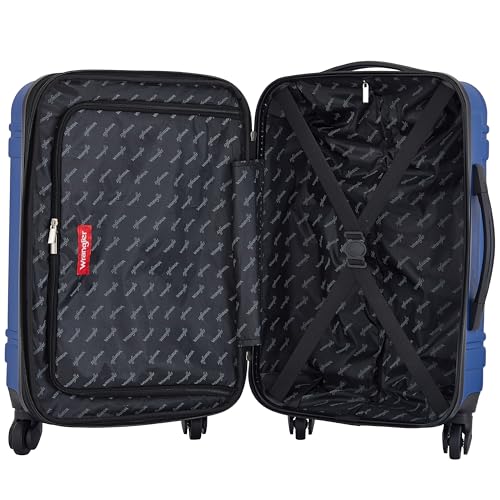 Wrangler 20" Astral Hardside Carry-On Luggage, Classic Blue - color: Classic Blue