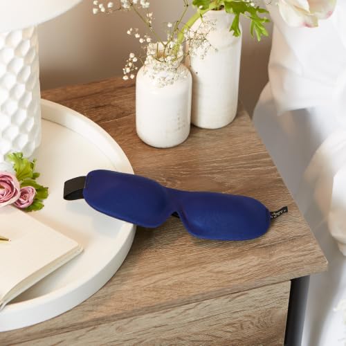 Bucky 40 Blinks No Pressure Eye Mask for Travel & Sleep - color: Navy