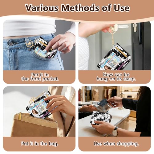 GIANCOMICS Slim Wallet Women, Credit Card Holder, Small Rfid Cats Case - color: Cats