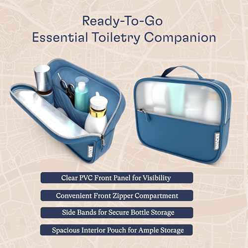 Shacke 8 Set Packing Cubes for Travel, Shoe & Toiletry Bags (Navy Blue) - color: 8 Set - Navy Blue, size: Set of 8