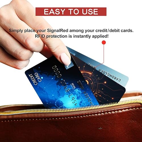 SaiTech IT 5 Pack RFID Blocking Card for Credit Debit Card, Orange Black CL - color: Oragne CL