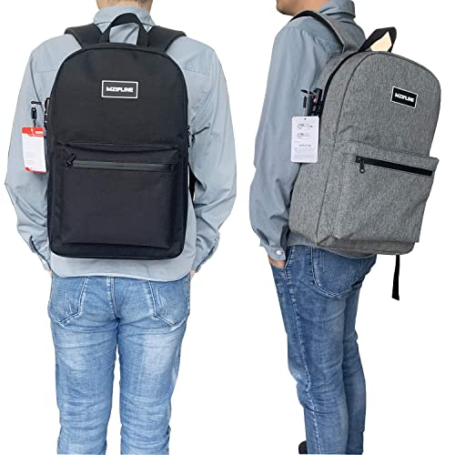 Backpack Bag With TSA Lock & Key Resistant Laptop Daypack for Men & Women Travel - color: Grey