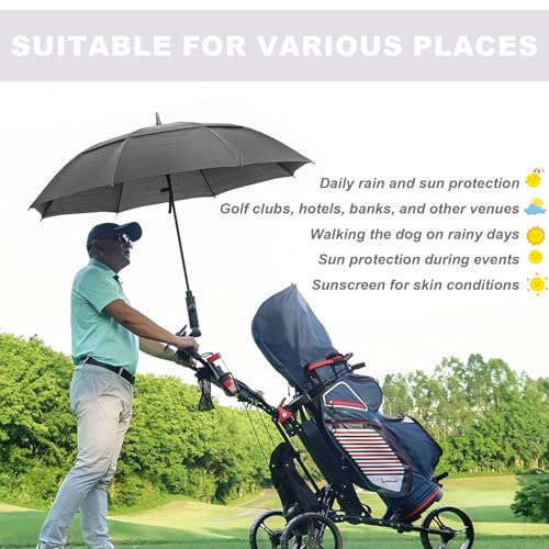 54/62/68/72 Inch Large Golf Umbrella Windproof Auto Open for Rain - color: Grey, size: 68 Inch
