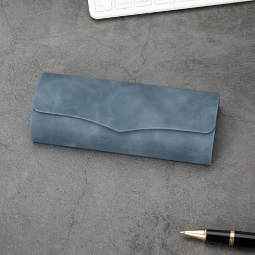Vemiss Hard Shell Eyeglass Cases, Lightweight Portable Glasses Case for Women Men - color: D2-blue