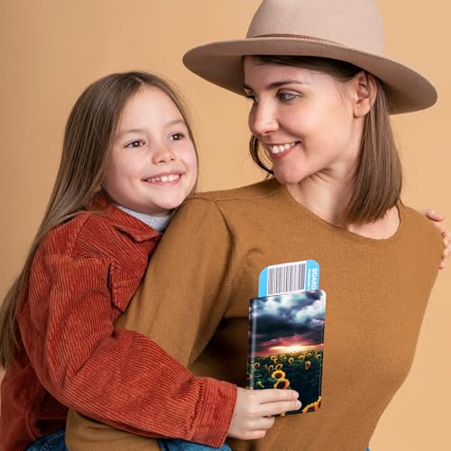 Family Passport Holder RFID,Sunflower - color: Sunflower