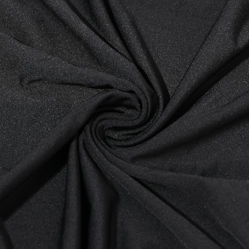JewelryWe Elastic Luggage Cover Protector: Scratch-Resistant Suitcase Protector for 22-25 Inch Case Travel Bags (Black, M) - size: M
