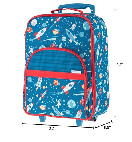 Stephen Joseph Kids' Rolling Carry-On Luggage, Space - color: Space