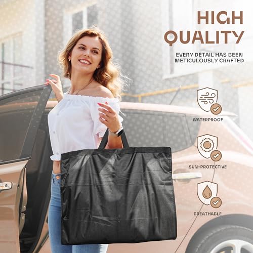 Lazebox 65" Travel Garment Bag with Accessories Zipper Pocket, Heavy Duty Suit Bag for Suits, Tuxedos, Dresses, Coats, Black, 1 pack - size: 65inch-1 pack-Black