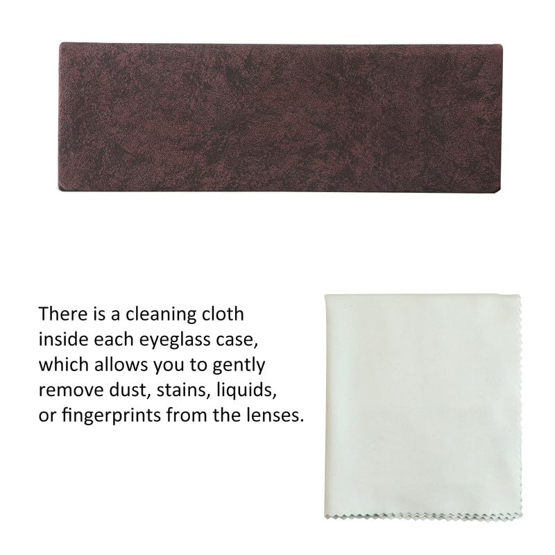 VisionGlobal Hard Shell Eyeglass Case for Eyeglasses and Sunglasses for Men/Women and Kids - color: 634_wine Red