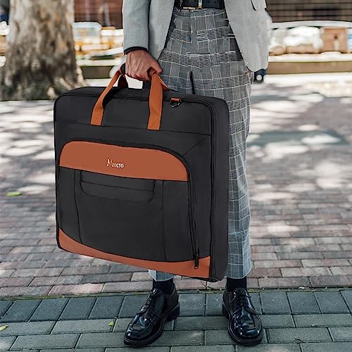 Mancro Carry On Garment Bags for Travel, Convertible Weekender Bag, Brown - color: Black Brown