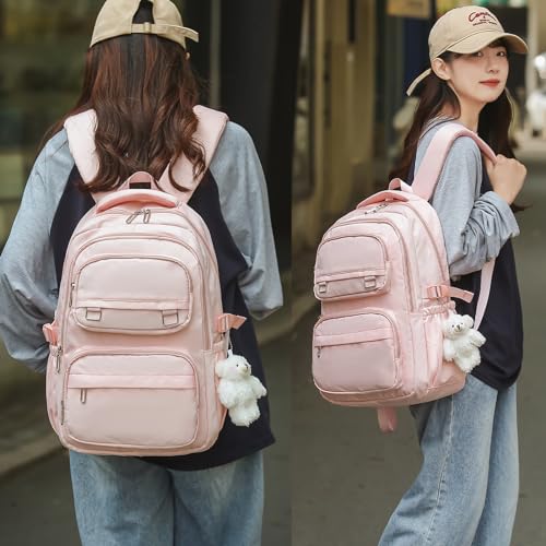 KBTYE School Backpack for Kids Girls Cute Travel Backapck for College - color: Pink