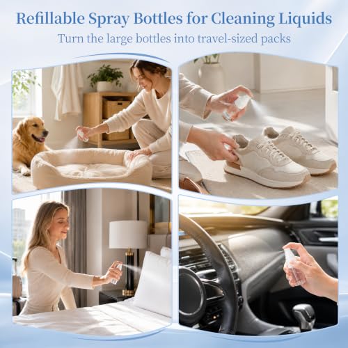 YIERSO Refillable Spray Bottles 1oz 30ml 4-Pack Small Travel Bottle